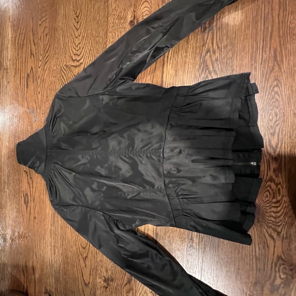 NWOT - White House Black Market Black Peplum Windbreaker - L - Picture 7 of 16